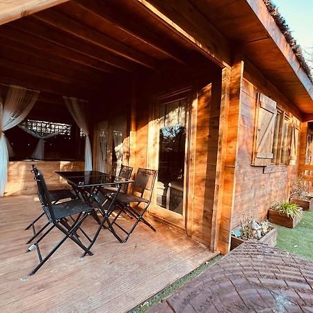 Chalet Bois Jacuzzi Bessan Esterno foto
