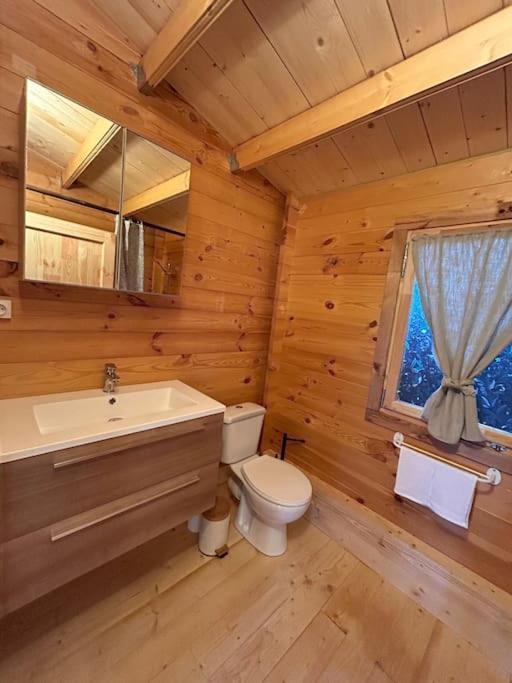 Chalet Bois Jacuzzi Bessan Esterno foto