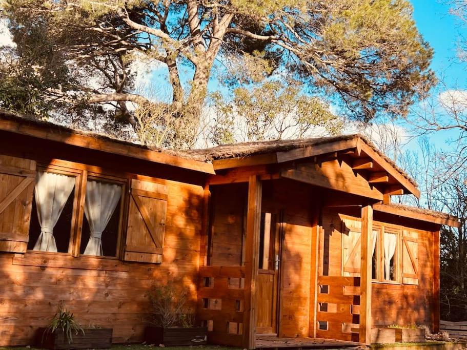 Chalet Bois Jacuzzi Bessan Esterno foto